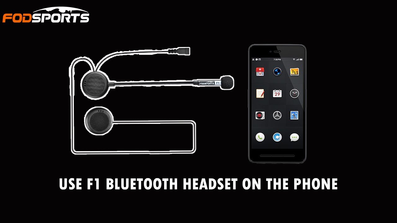 How To Use Fodsports F1 Helmet Bluetooth 5.0 Headset Properly?