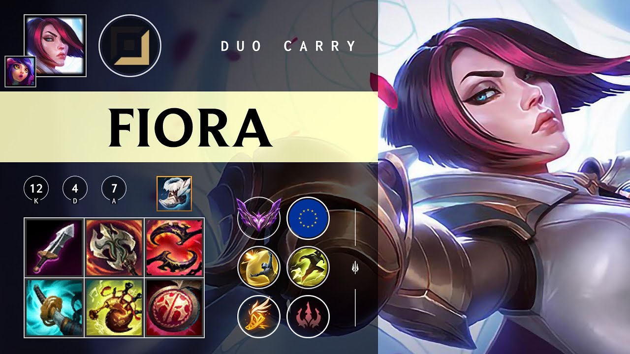 Fiora ADC vs Ezreal - EUW Master Patch 26.01