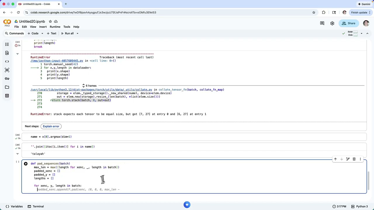 Week 2 - Basic Bigram Models to Generate Random Names (Part 2) - DataLoader