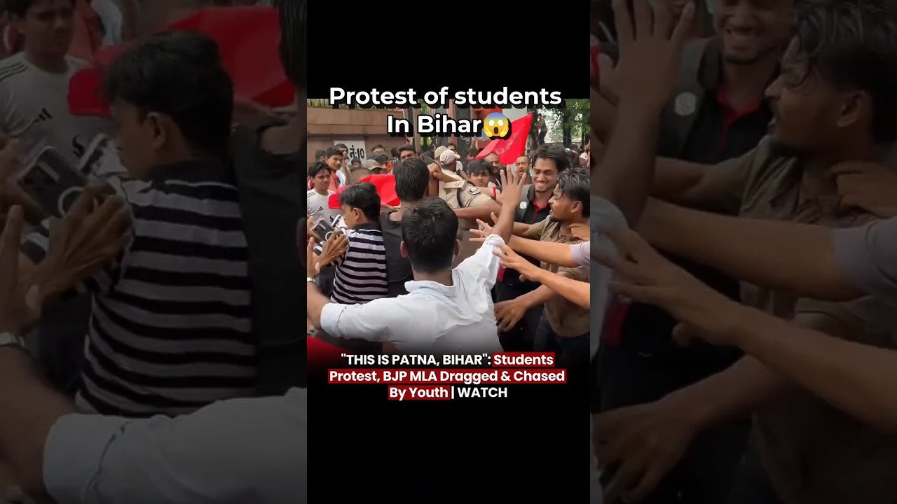 bihar protest on fire 🔥 #resigndharmendrapradhan #protest #neet