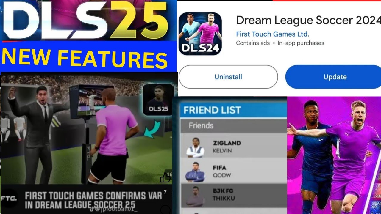 Official New Features Of DLS 25 | Dream League Soccer 2025 Friend list Feature | DLS 25 update #dls