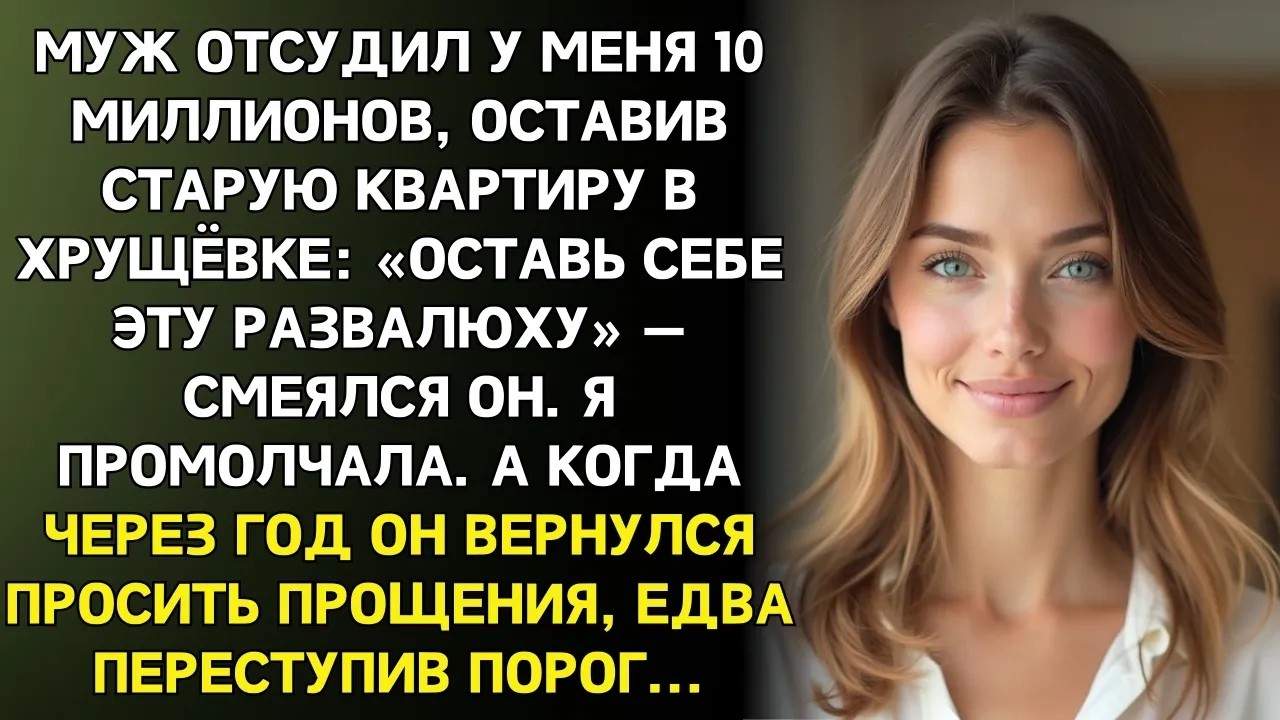 Муж забрал миллионы, оставив хрущовку «развалюху»  Через год он не поверил глазам…