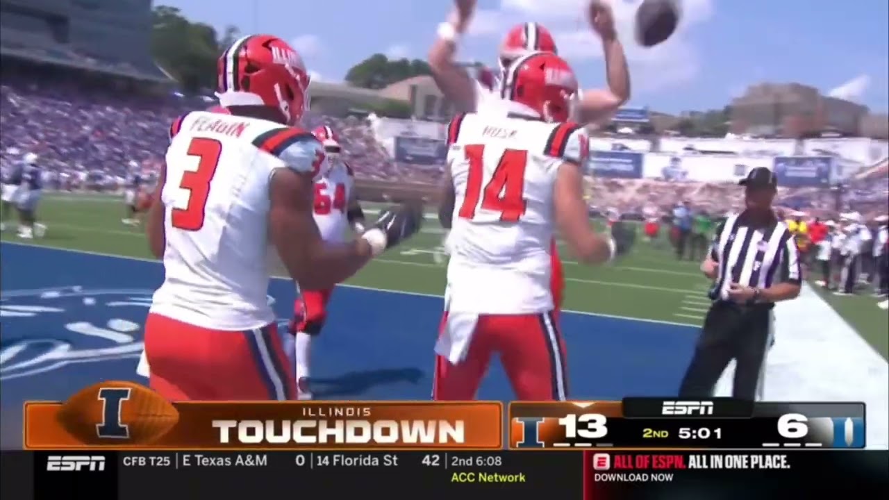 Luke Altmyer 2025 CFB Game Highlights vs Duke
