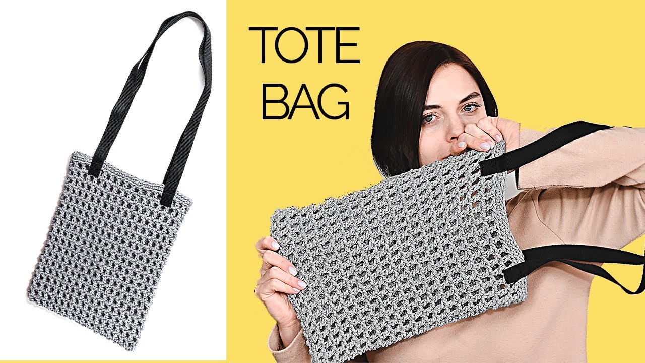 Crochet Market Bag with Webbing Tape | Zero Waste Home