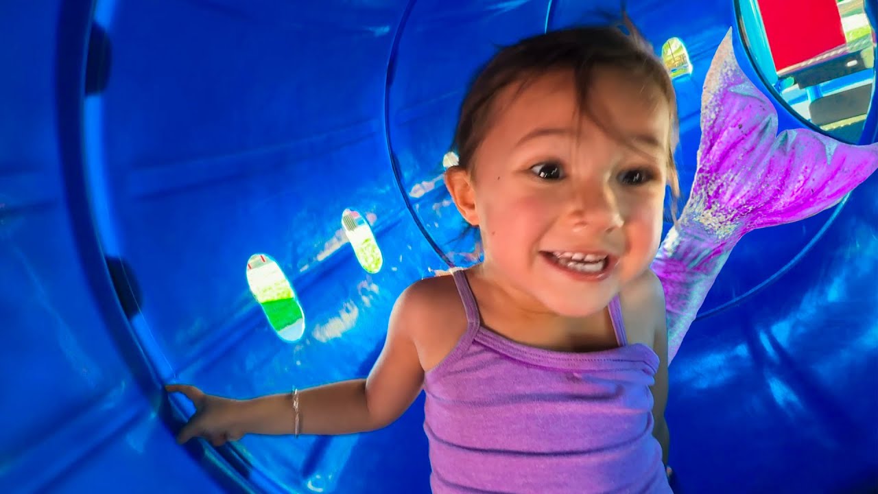SiLLY MERMAID Puts Dad In Pretend JAiL!! (At the PARK)