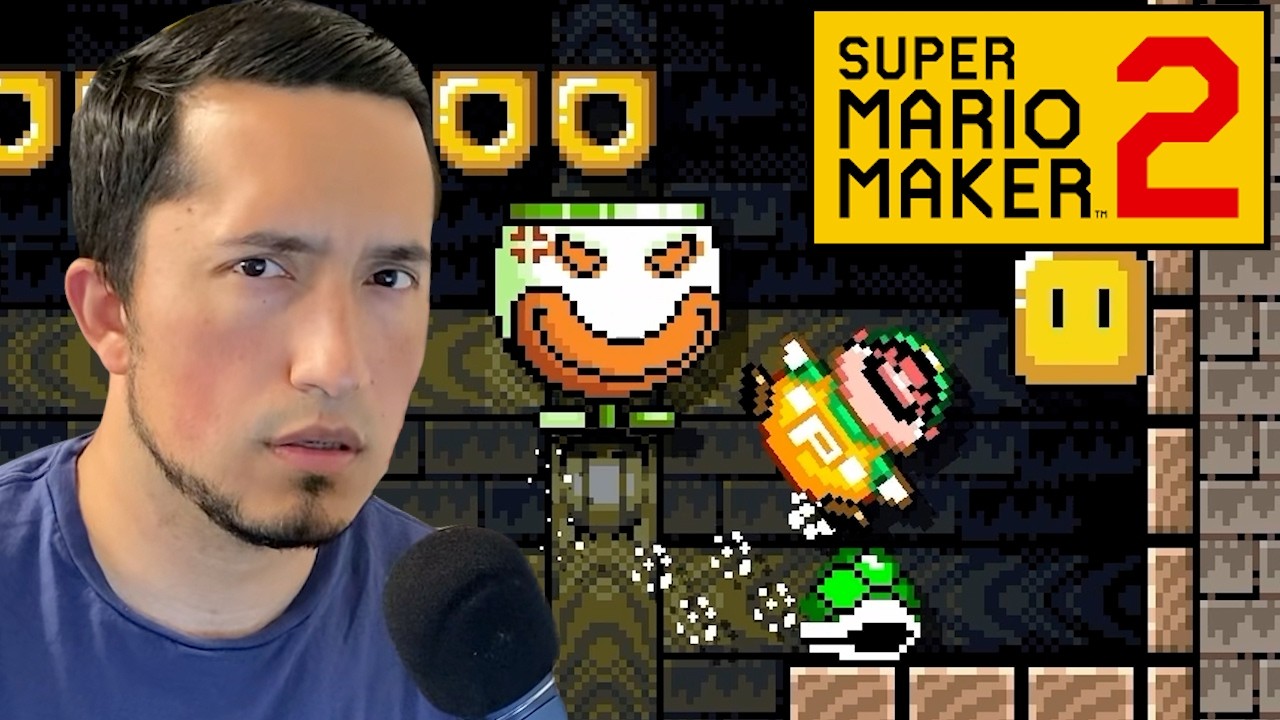 Это БОЛЬШОЙ ЛУИДЖИ!! | Экспертный вызов БЕЗ КОНТРОЛЬНЫХ ТОЧЕК!! (Super Mario Maker 2)
