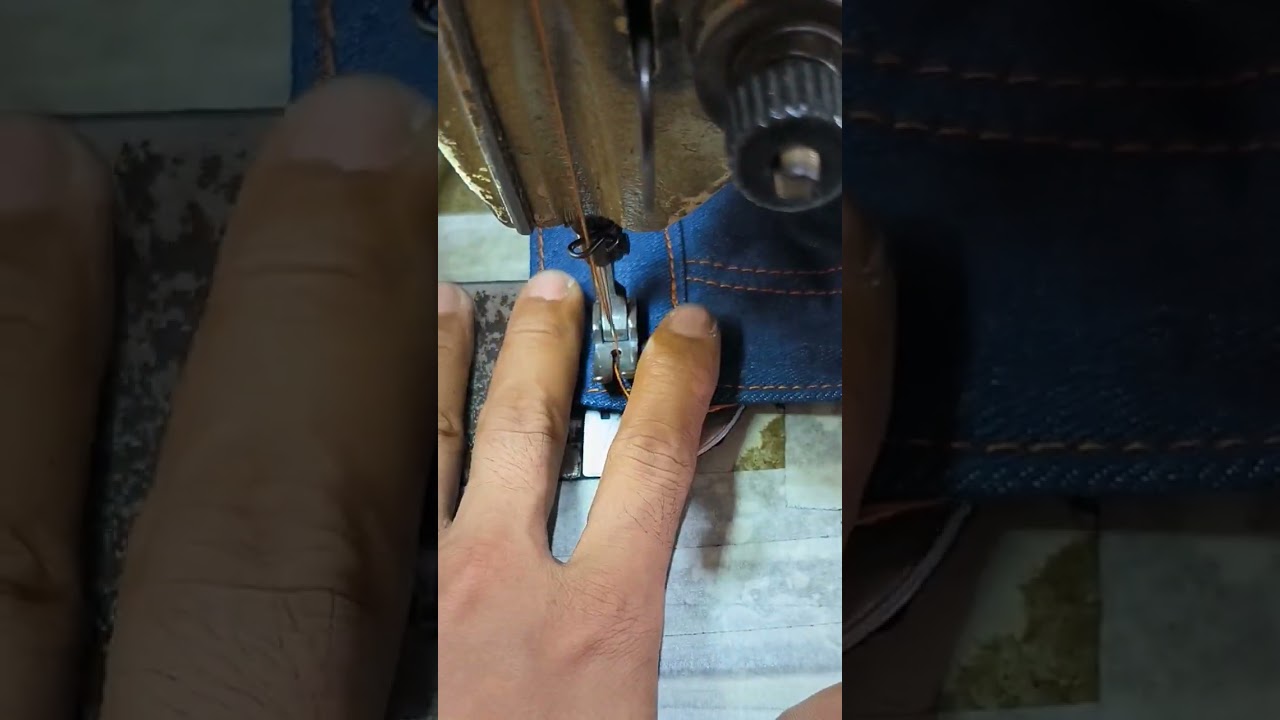 cara membuat lobang kancing celana jeans
