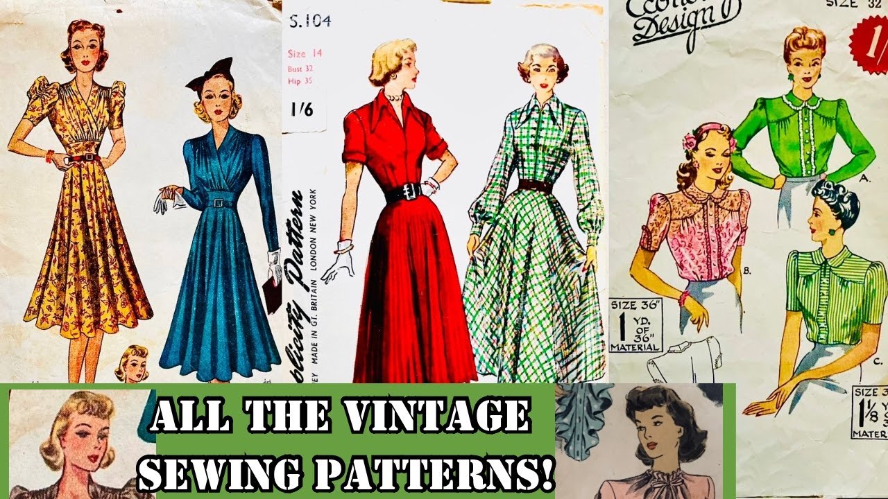 Everything I Sewed in 2024 - Vintage Sewing Patterns Galore!