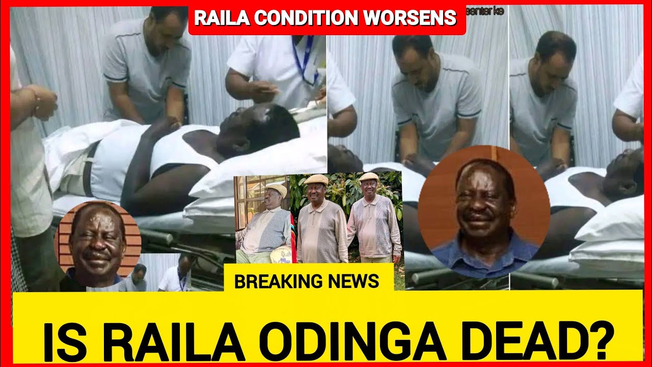 IS RAILA ODINGA DEAD? Raila odinga family and close friends delivers shocking news from hospital 