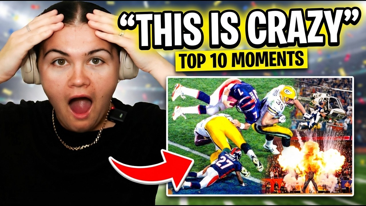 Brit Reacts to Craziest Super Bowl Moments of All Time
