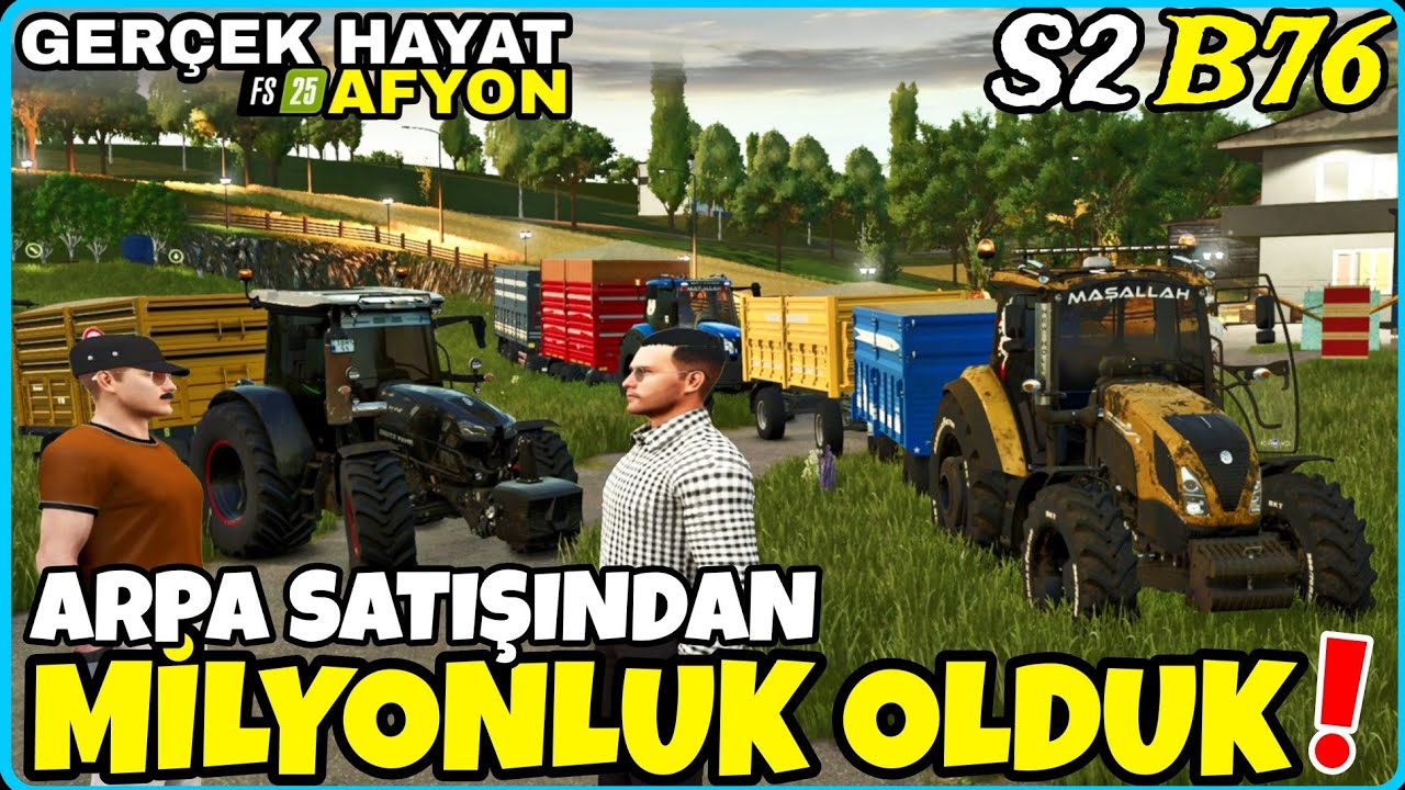 HARİKA BİR HASAT SEZONU GEÇİRİYORUZ❗️ DAHA ŞİMDİDEN 120 TONDAN FAZLA ARPA GELDİ ● GERÇEK HAYAT