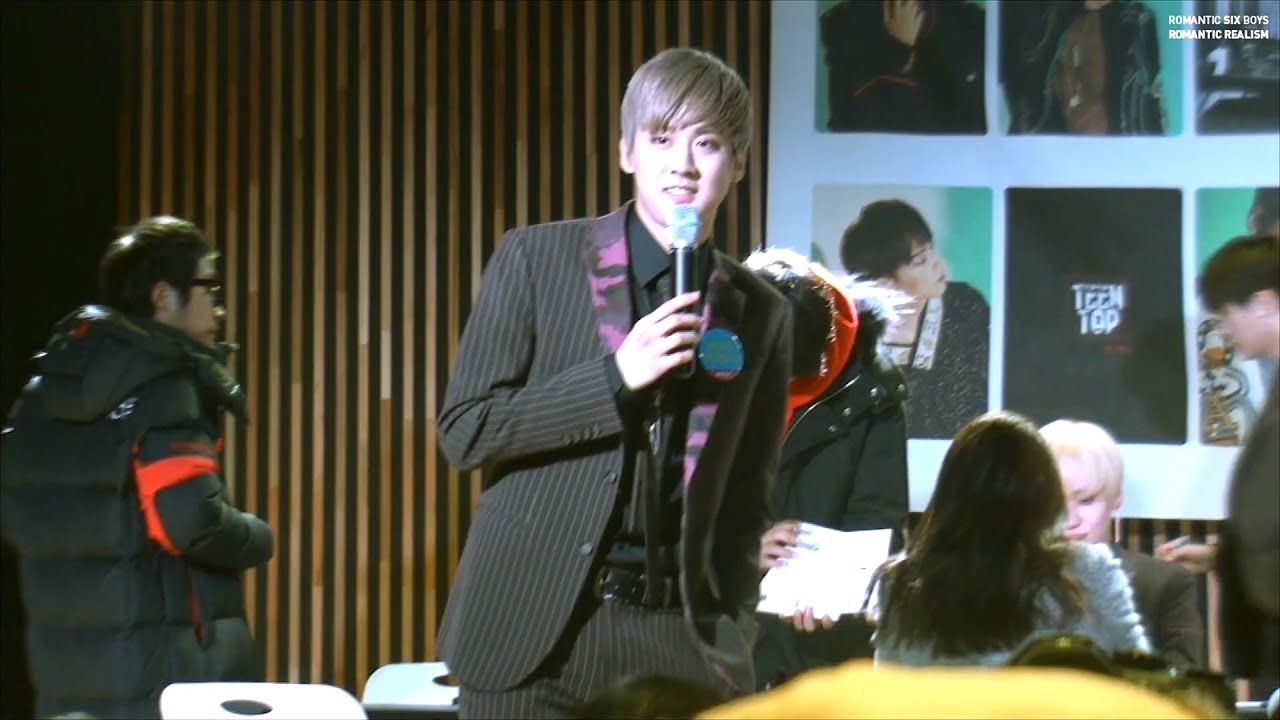 160206 일산 팬사인회 틴탑 천지 멘트