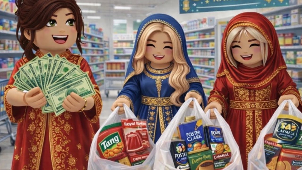 تجهيزات رمضان 2026😍 🌙مشتريات رمضان 2026❤️شرينا مشتريات رمضان 🌙 ❤️🌙❤️#السلسله الرمضانيه🌙رورو Roblox