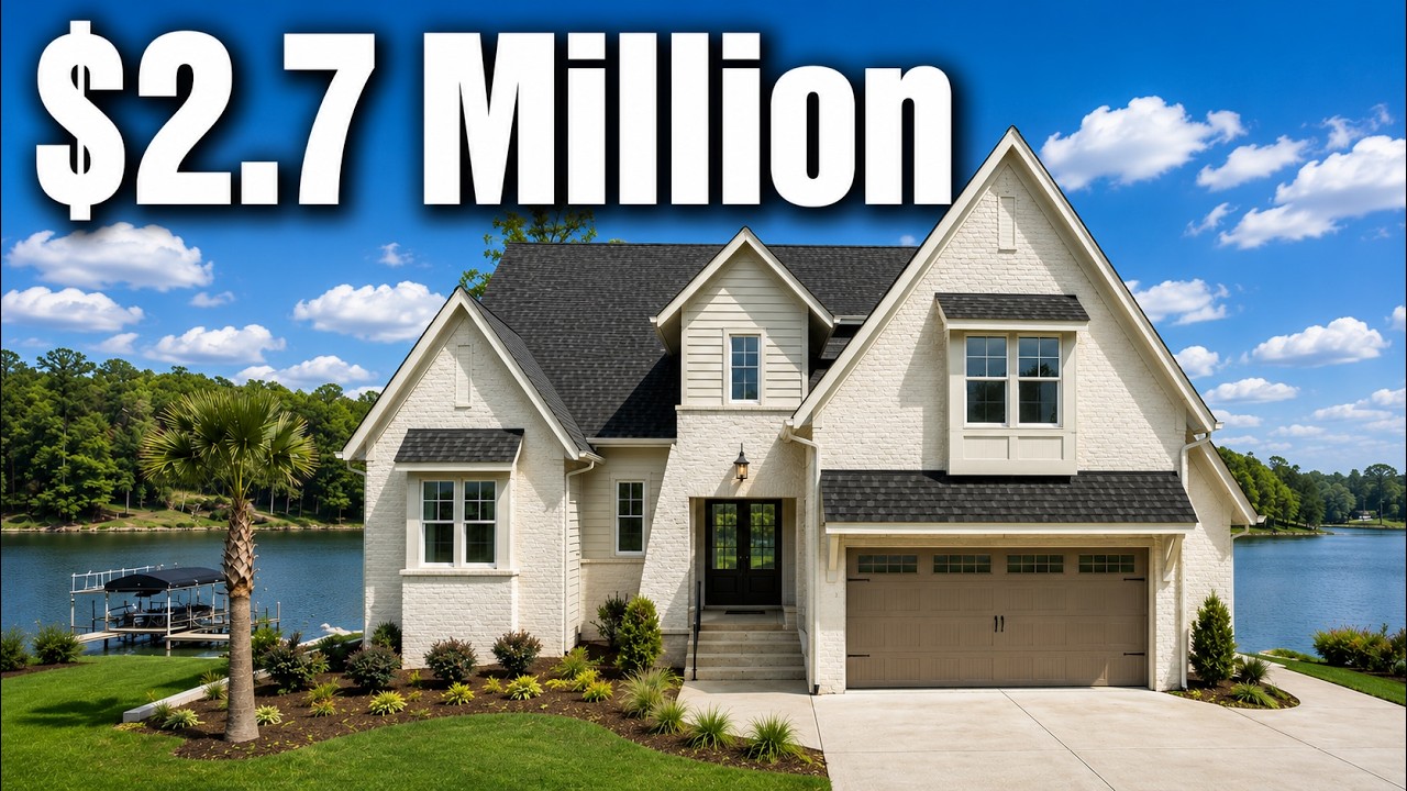 $2.7+ Million Dollar Lake Murray New Construction Home Tour
