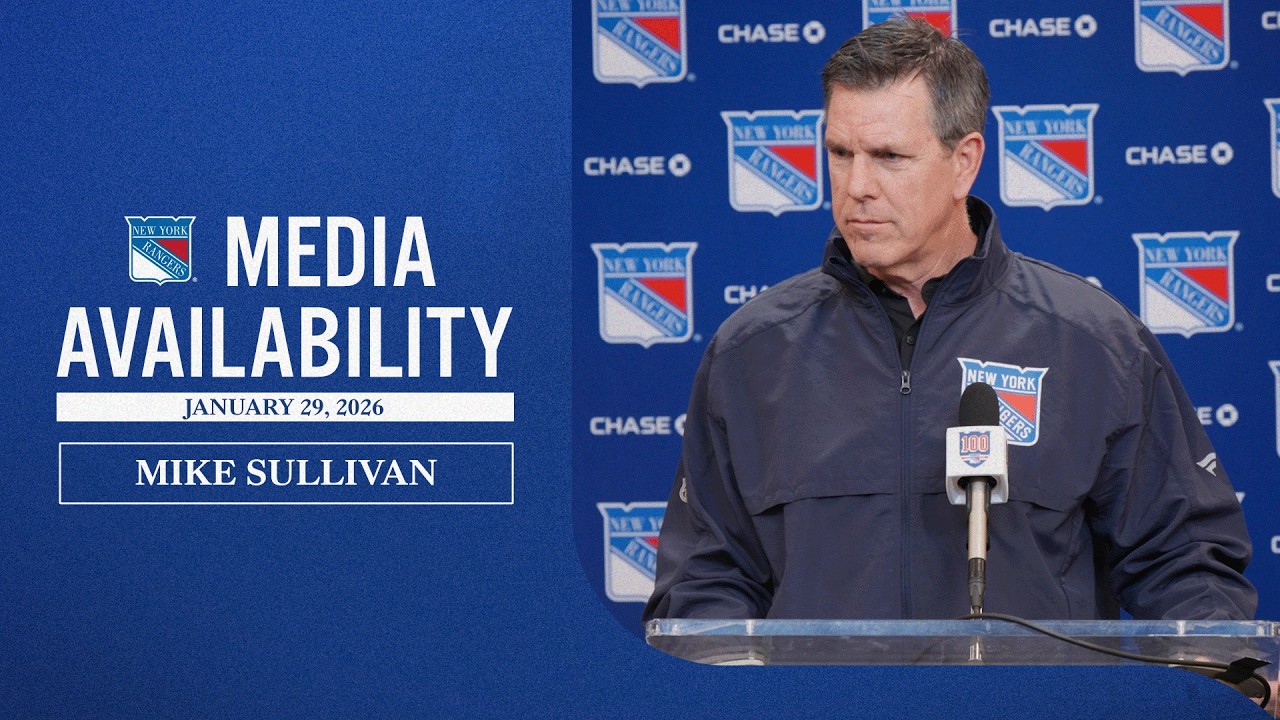 NYR vs NYI: Mike Sullivan Pregame Media Availability | Jan. 29, 2026