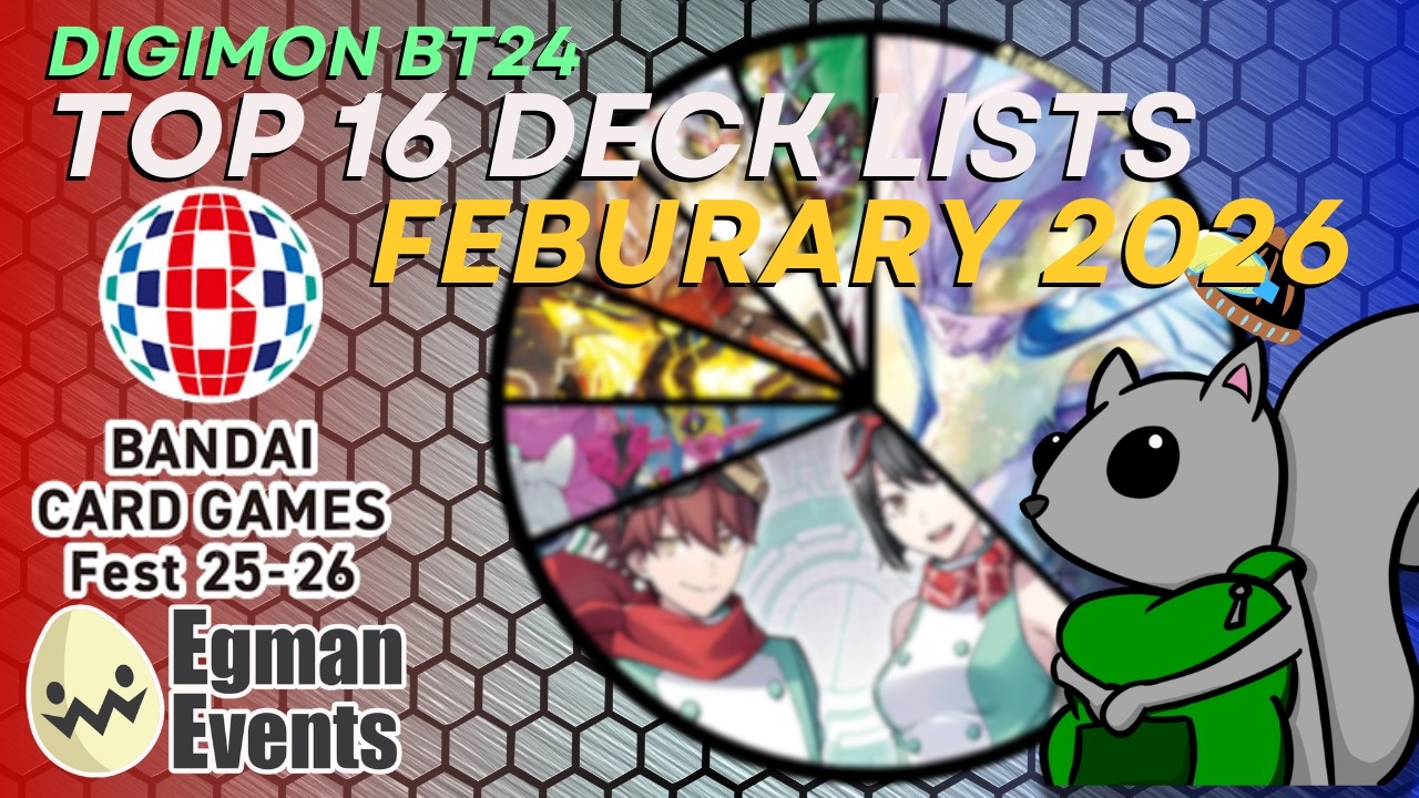 Digimon Card Game BT24 Top 16 Deck Lists! Bandai Card Fest NATS!!