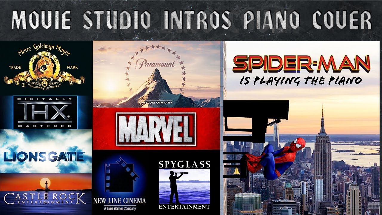 Movie Studio Intros and Logos on PIANO Cover - Film Studios Intros Parody