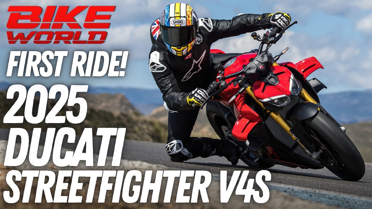 NEW 2025 DUCATI STREETFIGHTER V4S | LAUNCH FIRST RIDE ON TRACK