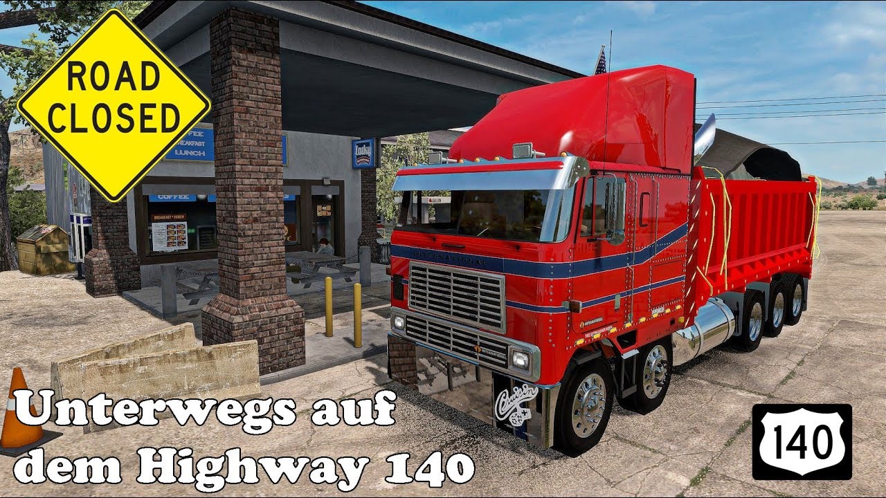 ATS I International 9700 🚚 Unterwegs auf dem Highway 140 🔵 #244 US -Tour [Deutsch]