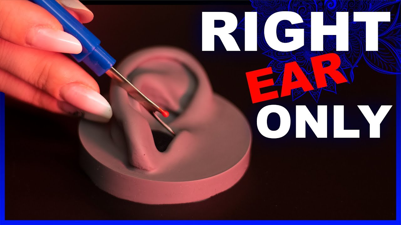 ASMR Ear Cleaning Right Ear Only (No Talking)