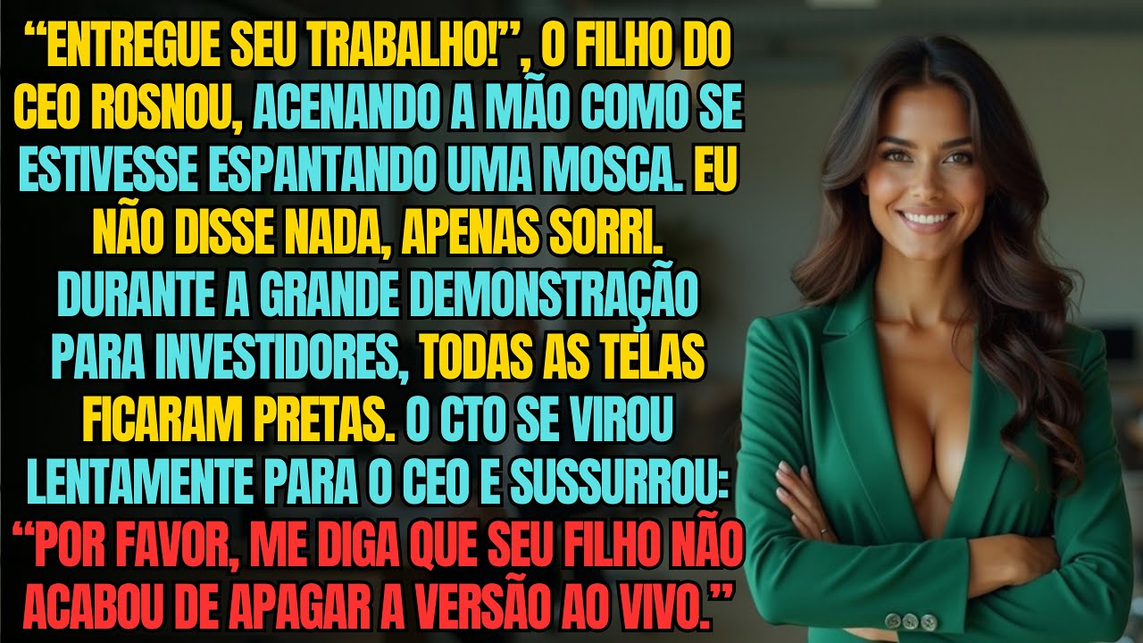 Filho Do CEO Apagou Build Ao Vivo — Minha Vingança Foi Fria, Precisa E Calculada Sem Erros Planejado