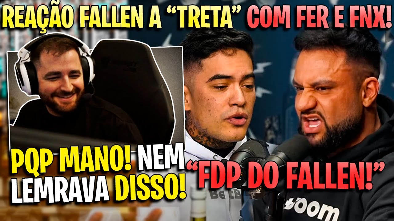 FALLEN REAGINDO AO FNX E FER EXPONDO A TRETA DELES NO FLOW!🔥🔥🔥