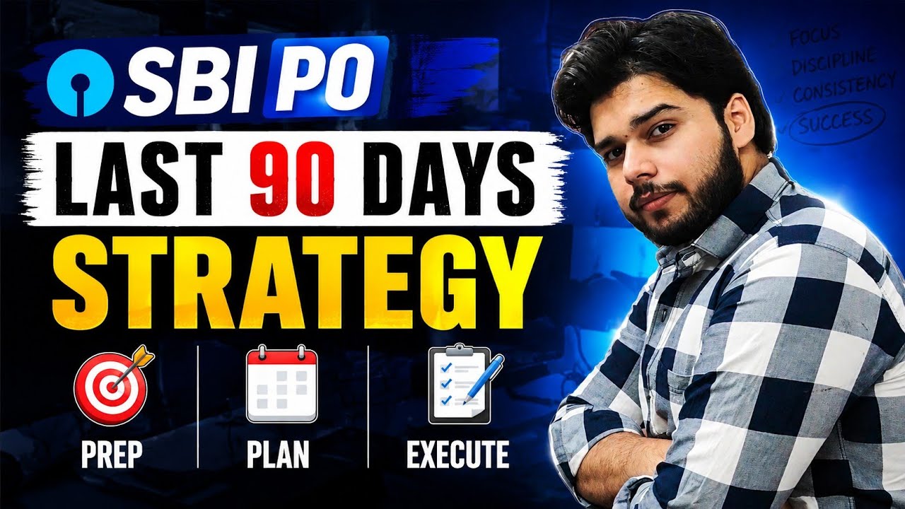 The Only Plan You Need for SBI PO🔥 | Last 90 Days Strategy✅