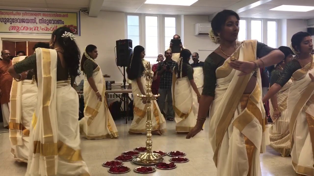 Thiruvathira. SNA Philadelphia. Gurudeva Jayanthi & Onam. 2017