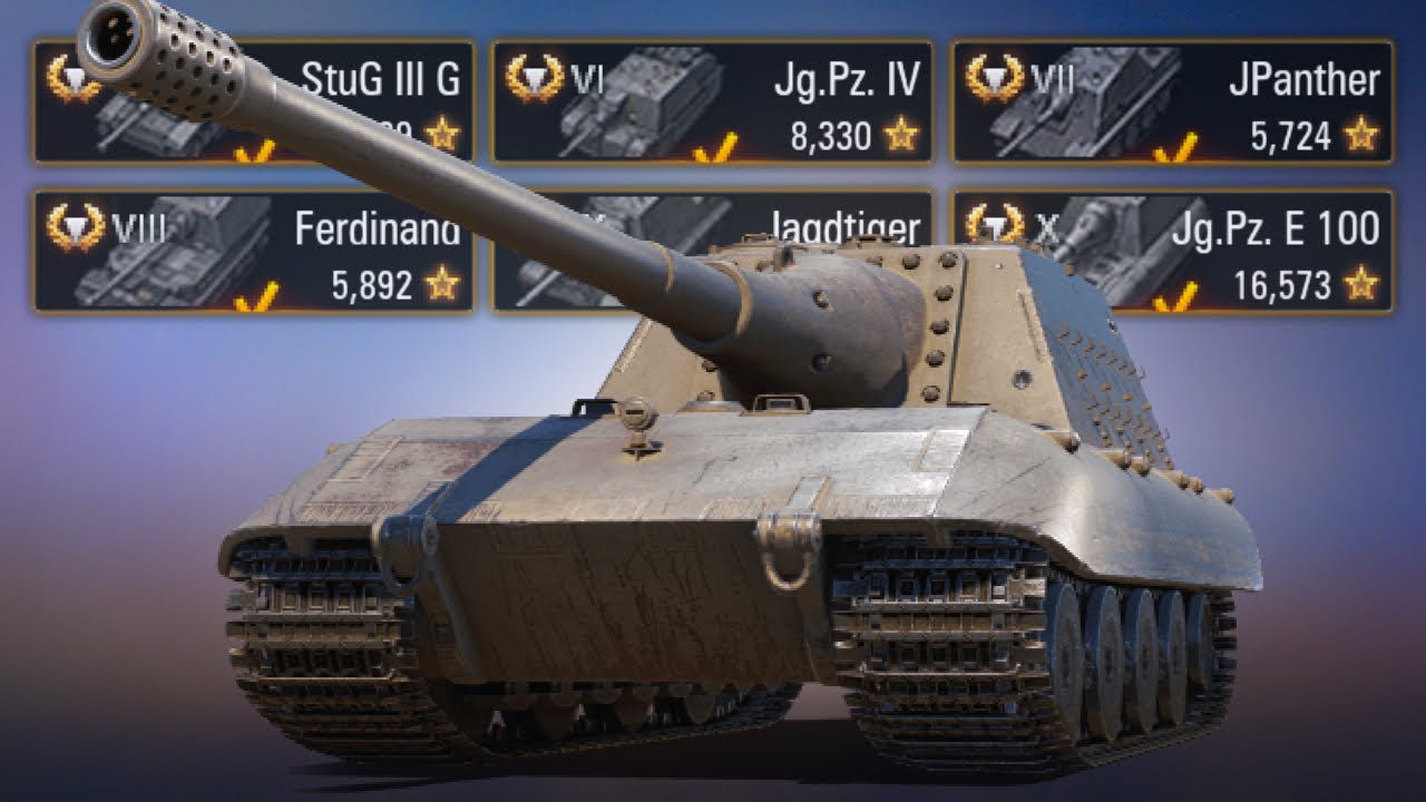I LOVE this Tech Tree! - Jg.Pz. E 100