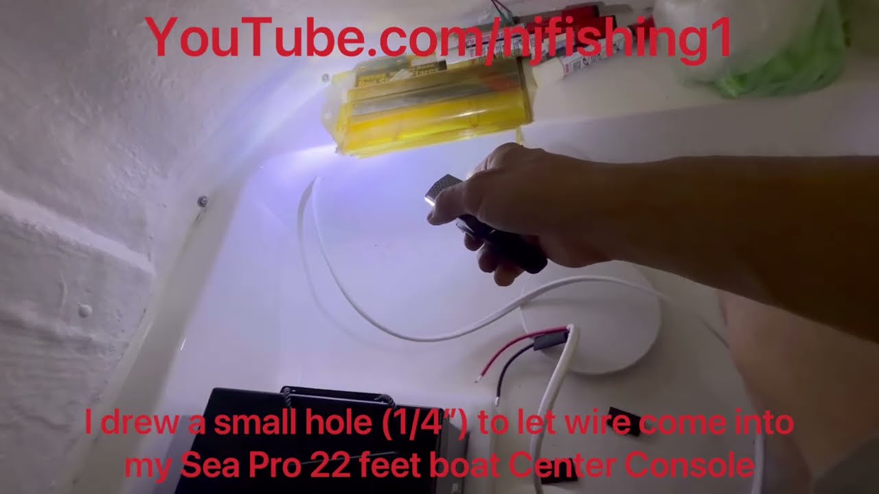 Sea Pro Center Console boat diy lithium battery installation (for brushless trolling motor 36v 72”)