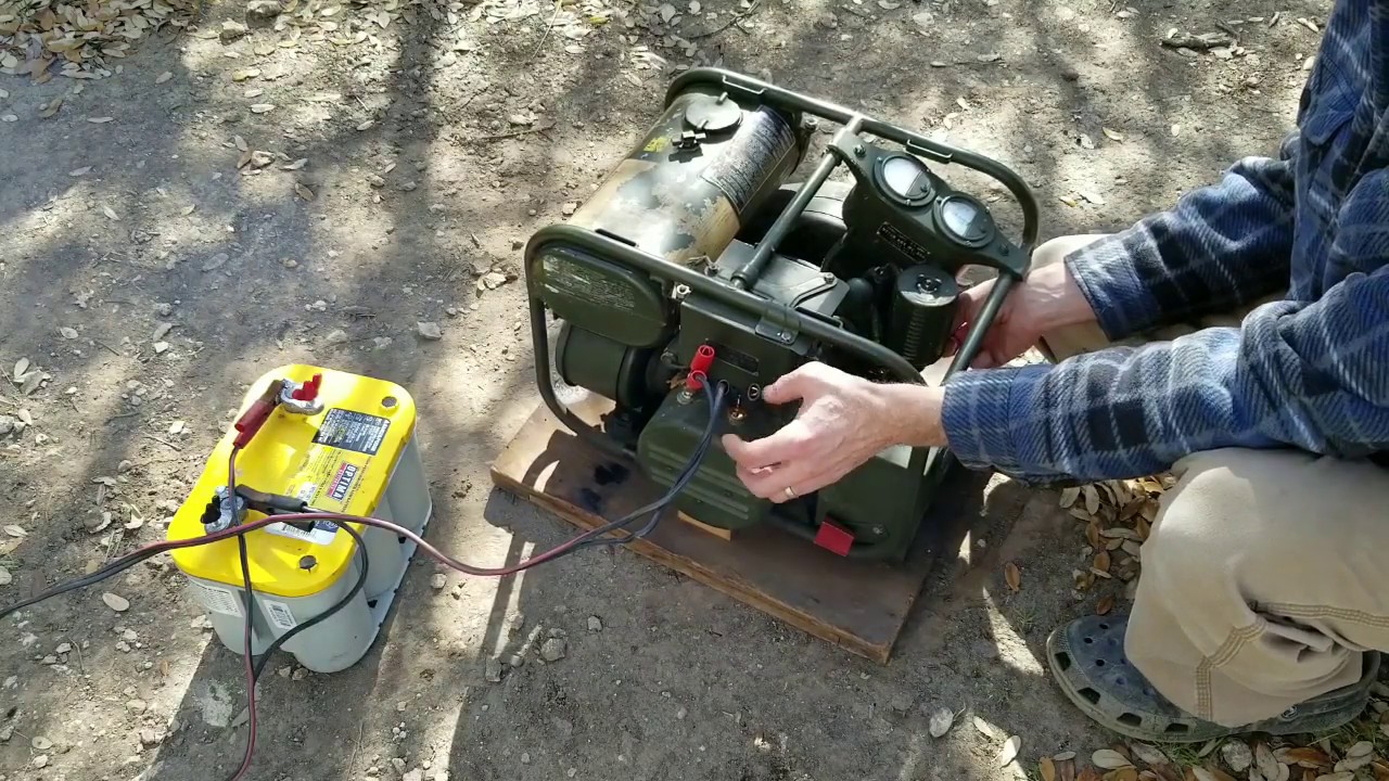 WW2 PE-210 Generator Carburetor Repair and Demonstration