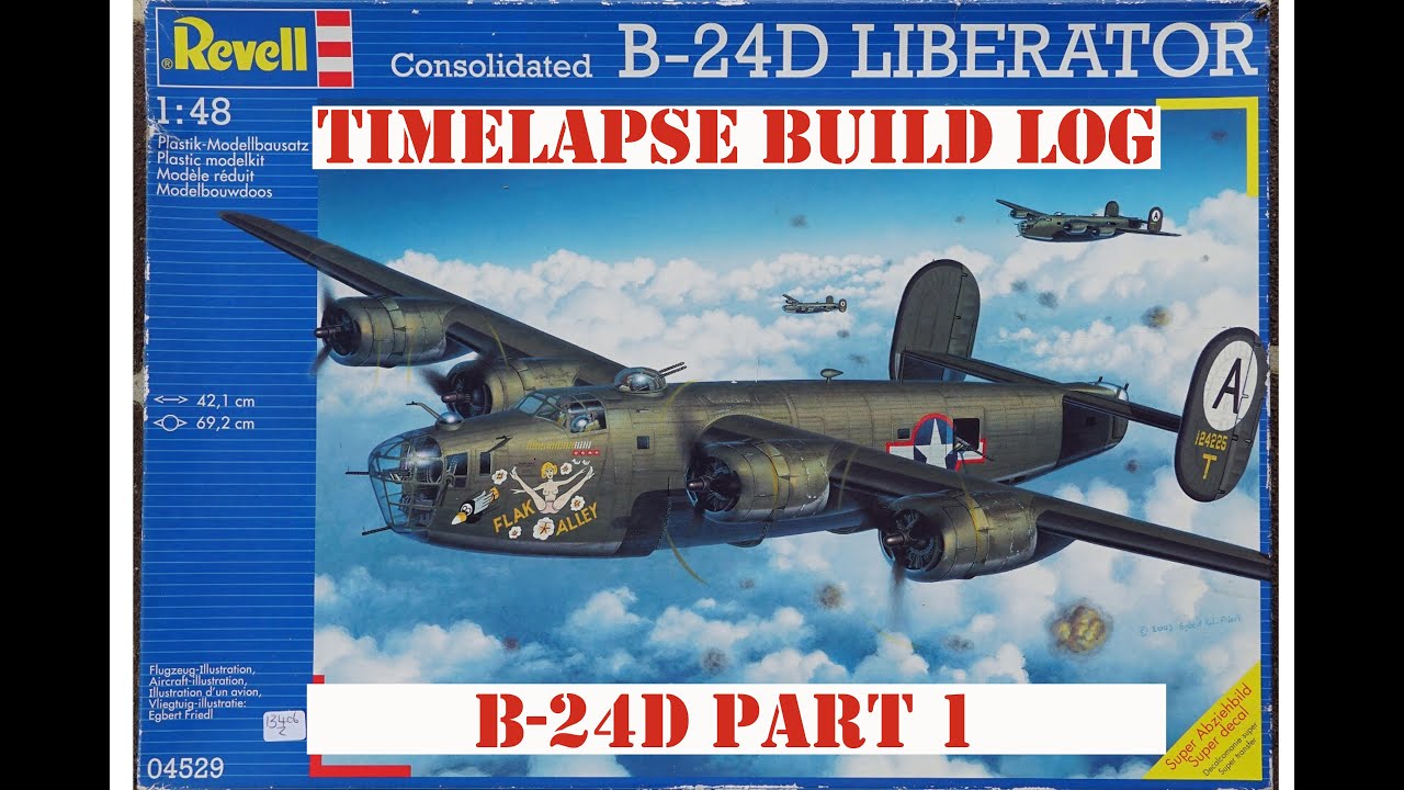 1/48 B-24D Timelapse build Pt1