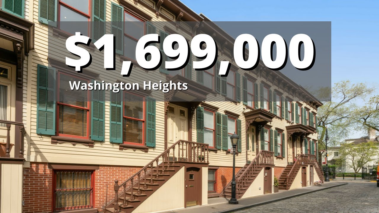 Inside a $1.699 Million Washington Heights, NYC Townhouse | Historic Single Family Renovated Home