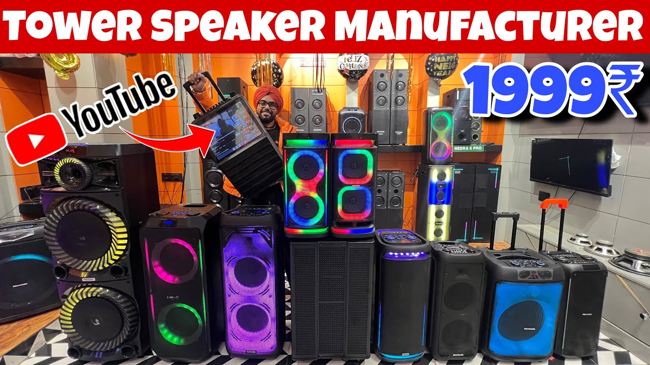 Flowbeats | Cheapest tower Speaker market in delhi | Wholesale speaker market | Di manufacturer 