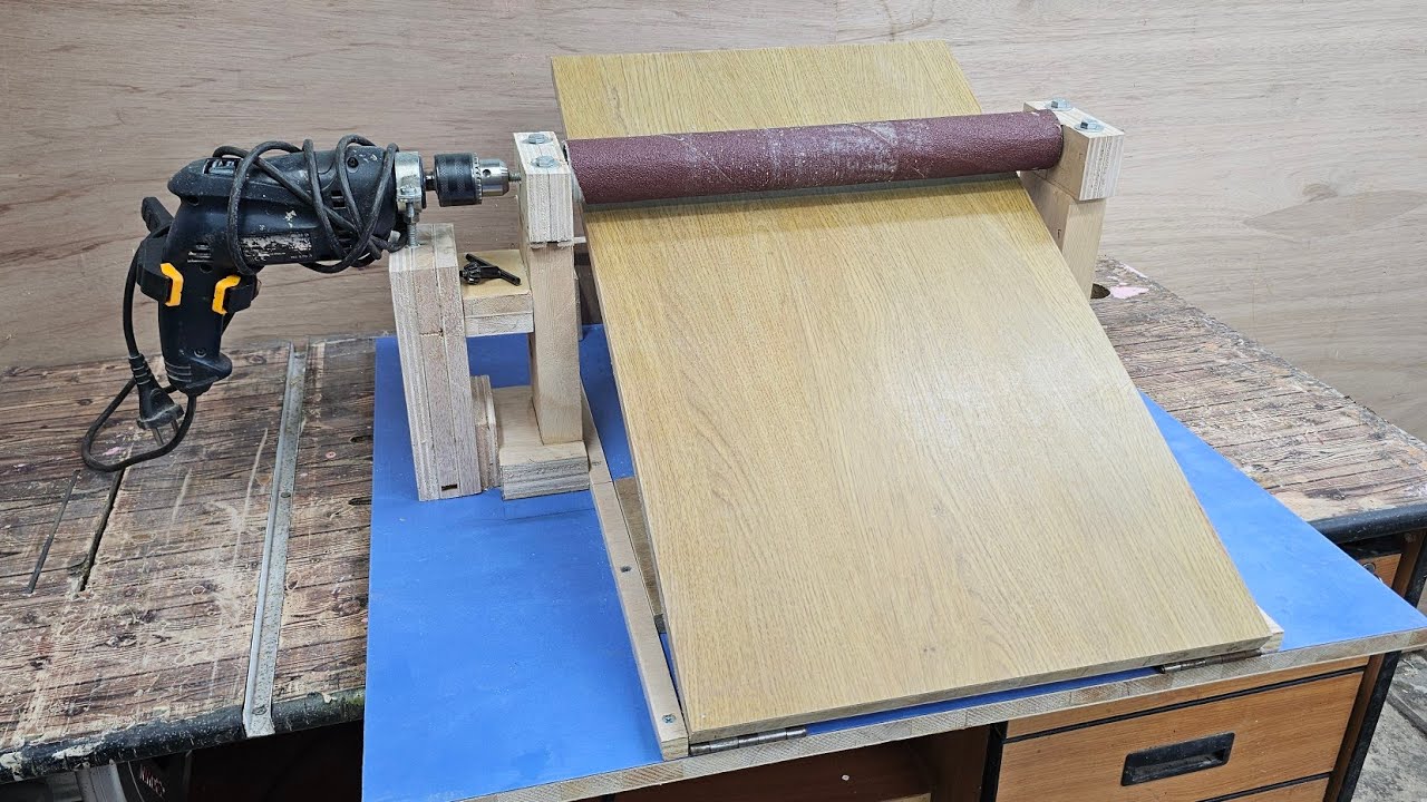 Make a drum sander اصنع رابوخ سنفرة بالمنزل