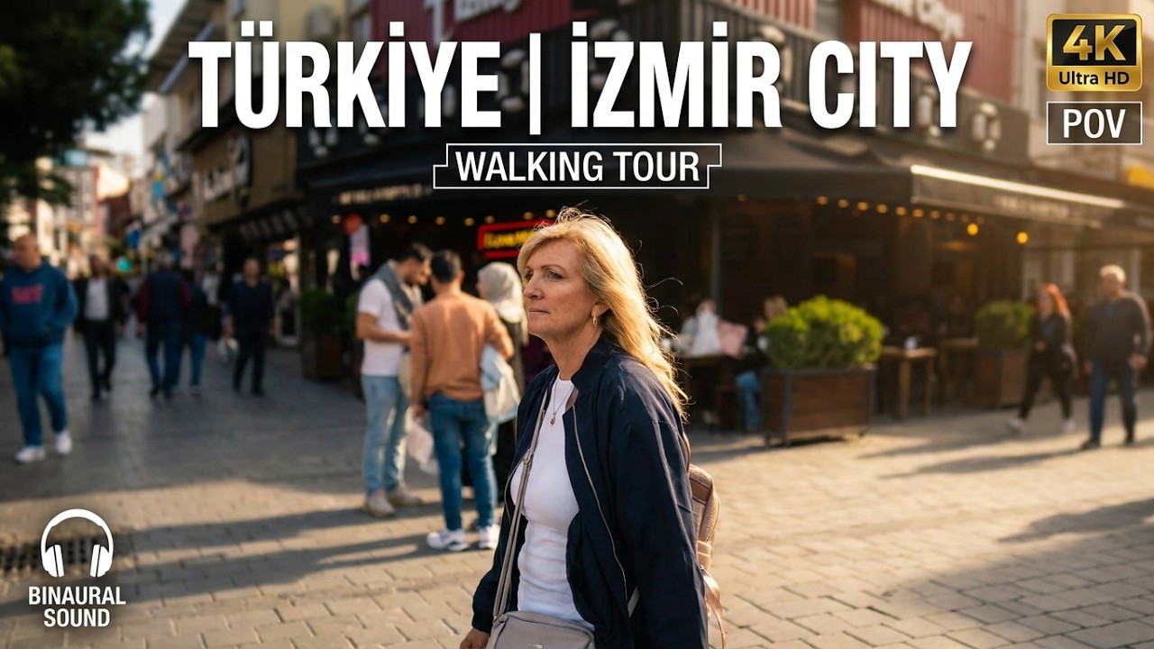 IZMIR CITY WALK &bull; T&Uuml;RKİYE 4K 60FPS | POV CINEMATIC HEART OF AEGEAN | 3D AUDIO | NO TALK | HEART TV