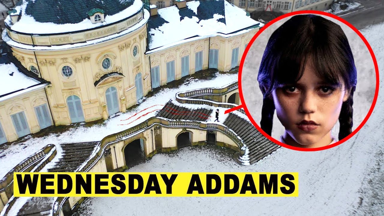 DROHNE überwacht WEDNESDAY ADDAMS in SCHLOSS um 3 UHR mittags !! (Drohne geht kaputt)