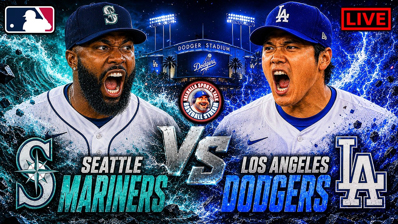 ⚾ Dodgers vs Mariners LIVE | MLB Watch Party, Play-by-Play & Reactions