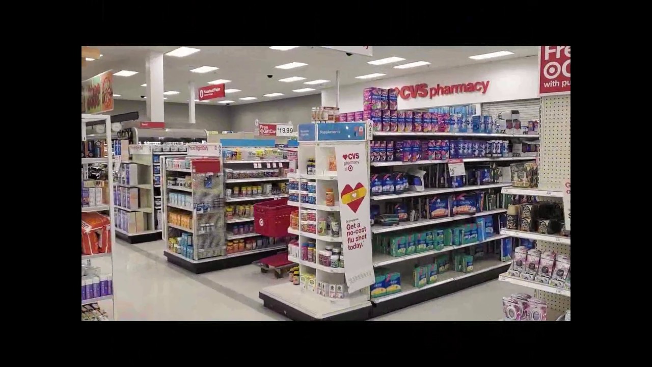 Coronavirus USA stores Target empty shelves