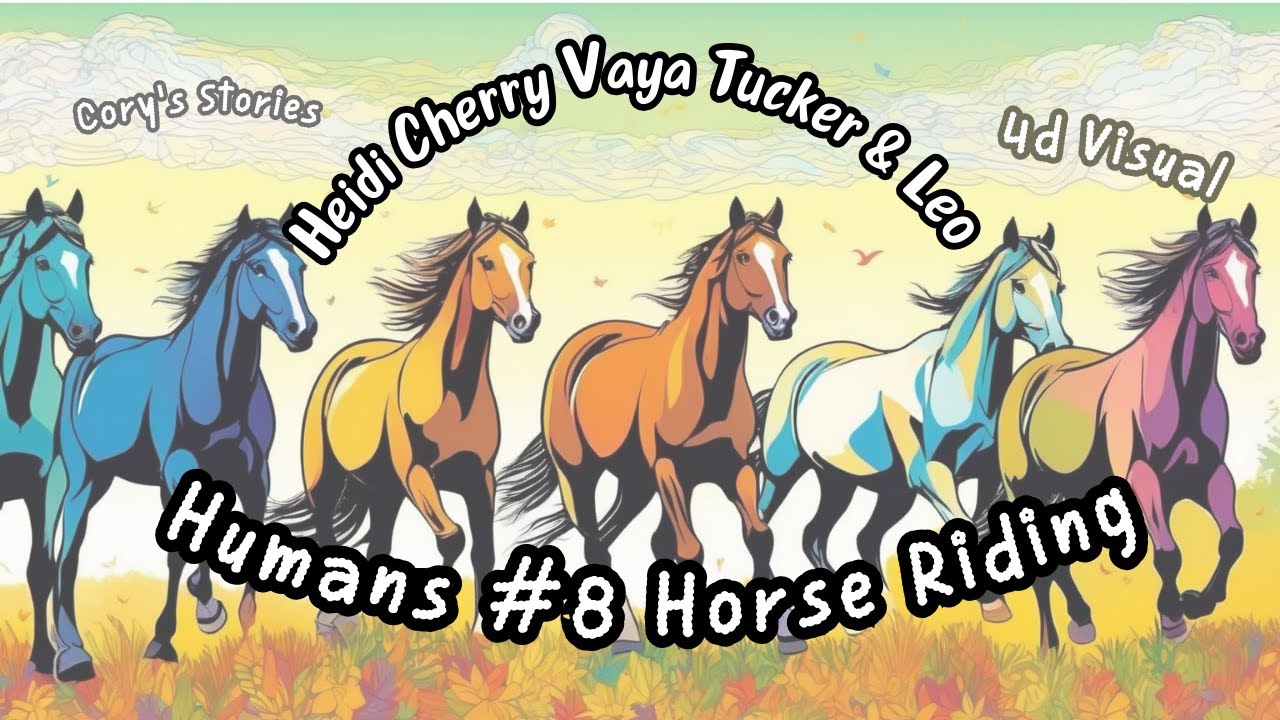 Fun Bedtime Story For Kids | Tucker Leo Heidi Cherry & Vaya - Humans #8 Horse Riding