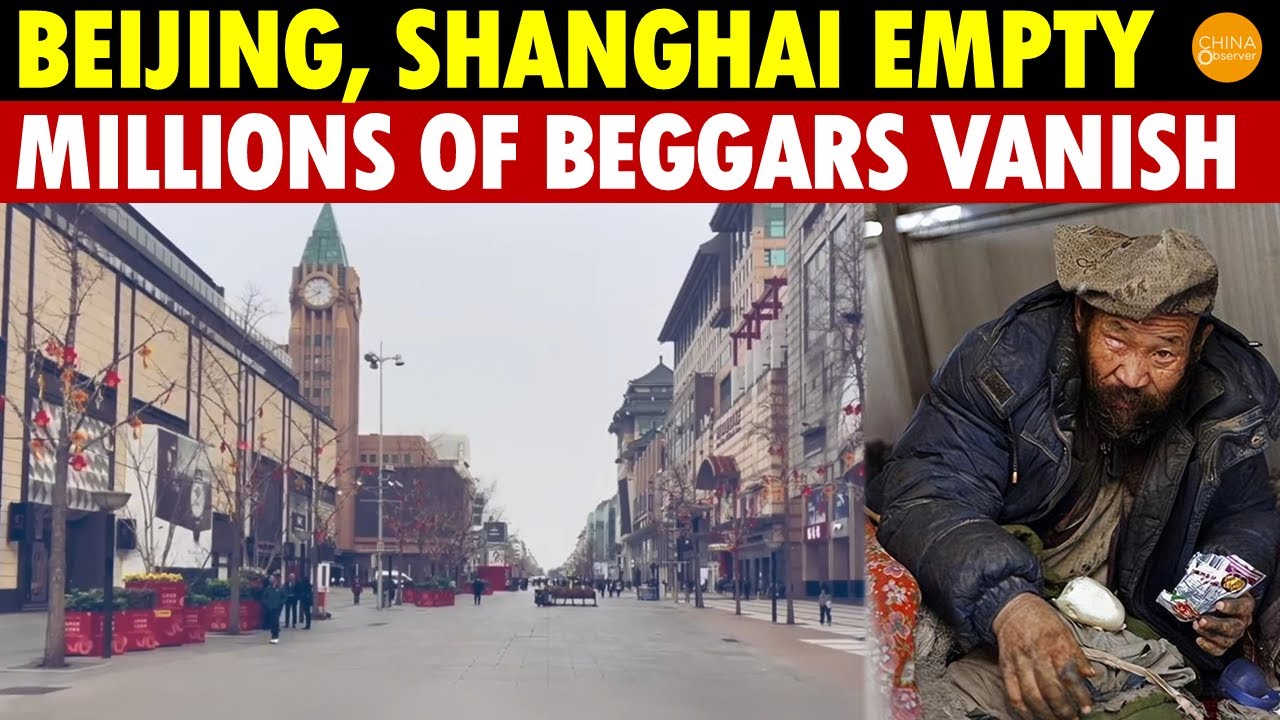 Beijing, Shanghai, and Guangdong Resemble Ghost Cities, With Millions of Beggars Disappearing