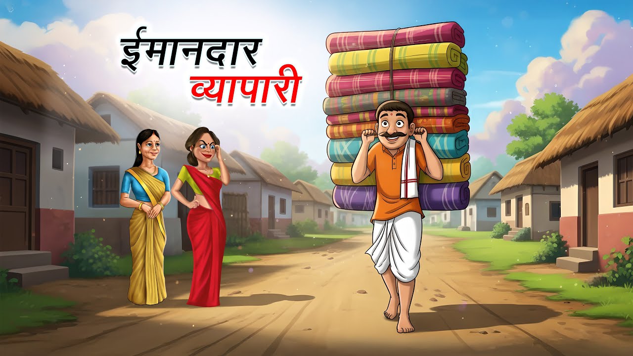 ईमानदार व्यापारी | IMAANDAR VYAPAARI | HINDI KAHANI | CARTOON STORY | HINDI STORIES