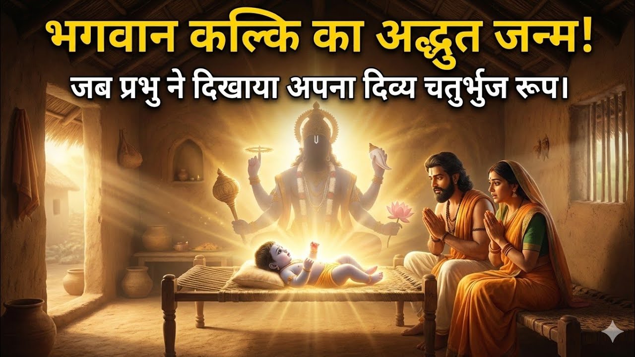 🔱 “कलियुग विनाश के लिए भगवान् श्री कल्कि का दिव्य अवतार” कल्कि पुराण अध्याय 2 ,आध्यात्मिक podocast ।