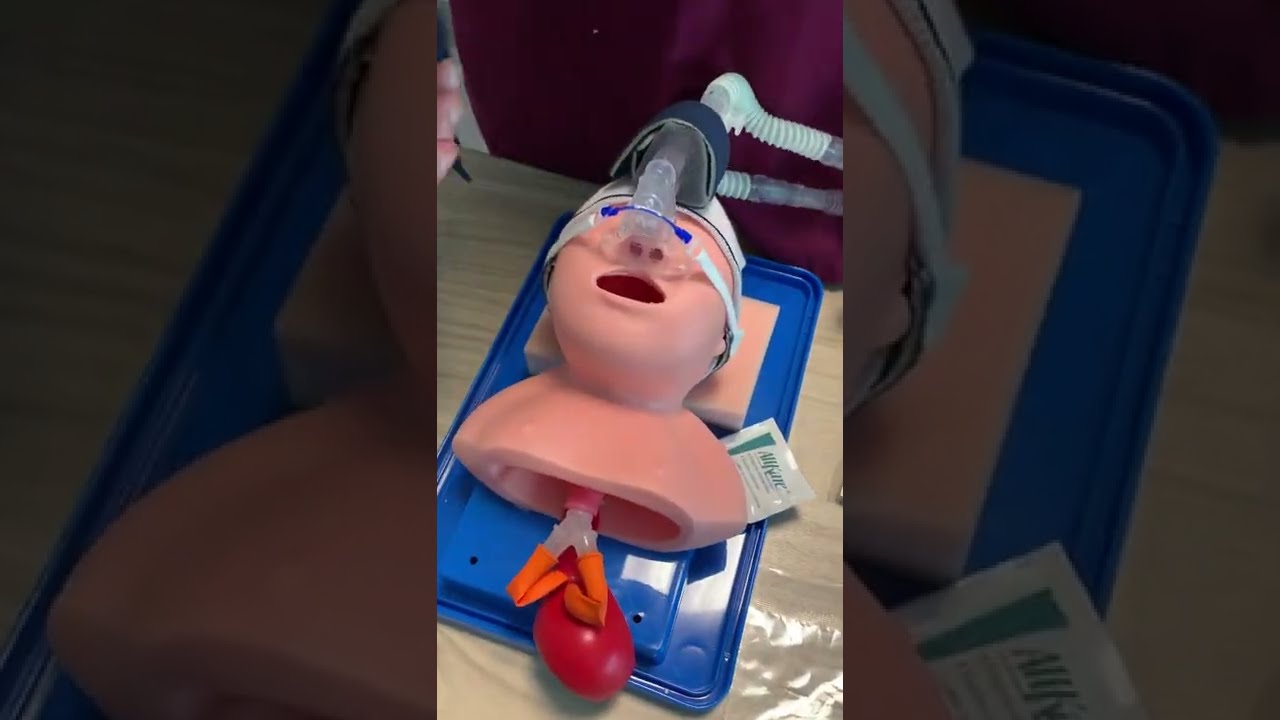Bubble CPAP sizing guide for nasal prong and nasal mask
