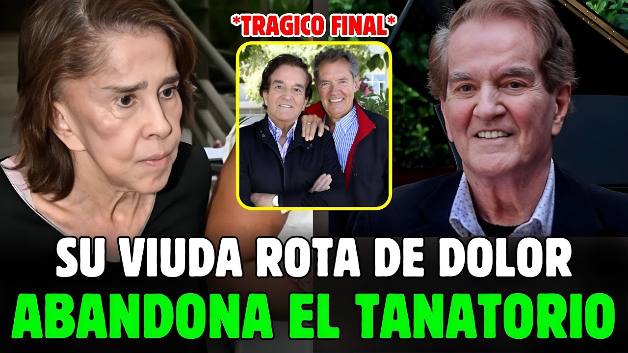 😢🖤 Carvajal VIUDA de MANUEL DE LA CALVA abandona la CAPILLA ARDIENTE rota de DOLOR