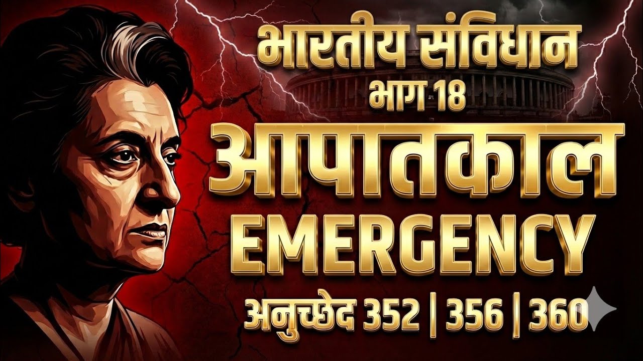 #आपातकाल (Emergency) पूरा समझें | Part 18 | Article 352-360 | SSC MPSI MPPSC #Mppscprepolity #Upsc