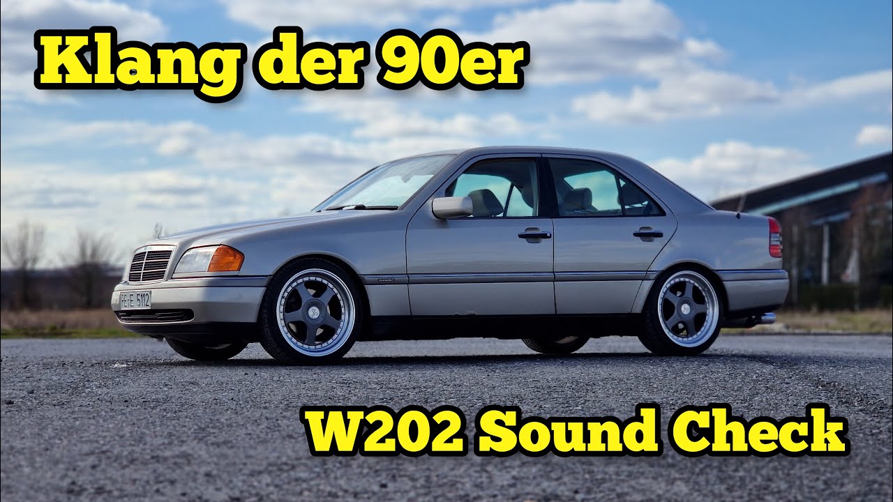 Sound der 90er Mercedes C200 W202 Sound Check FOX Auspuff Boostini Club