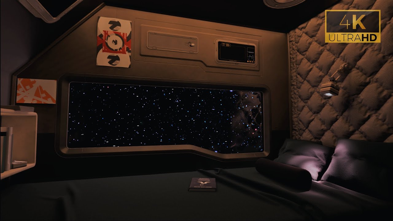 Starship Quarters: 10-Hour ASMR Spaceship Ambience & Calming Brown Noise