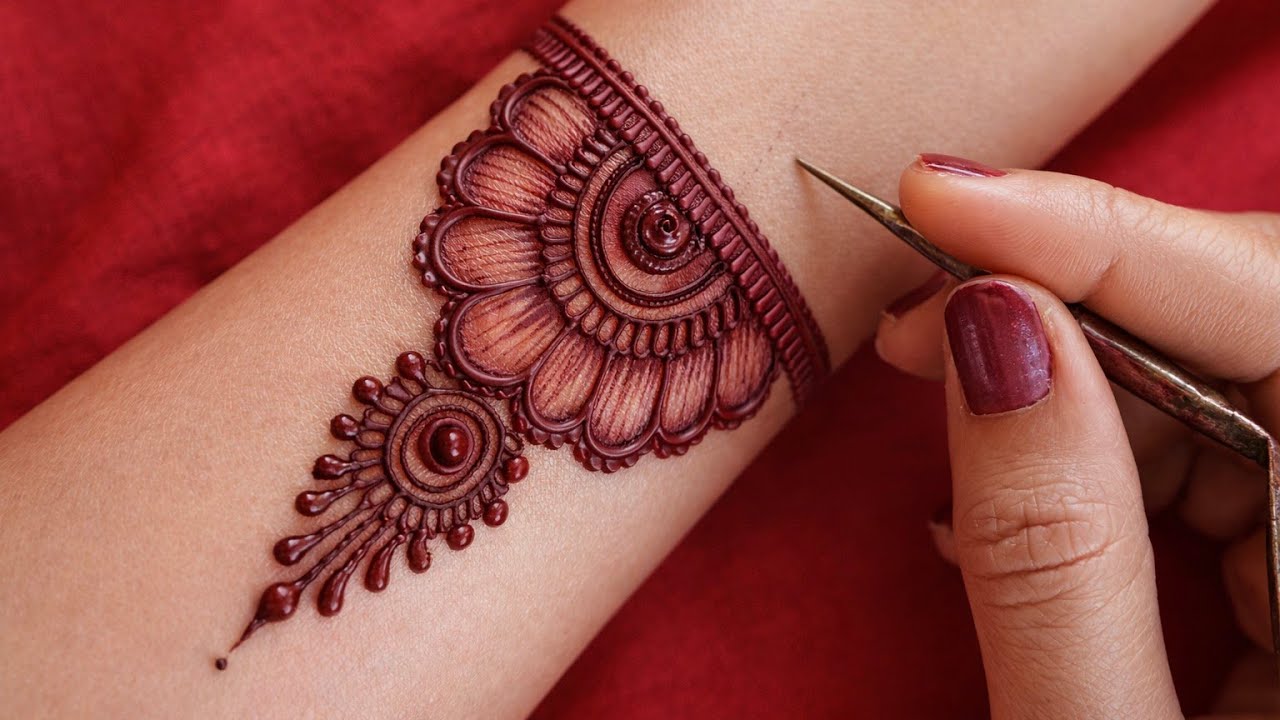 New stylish full hand mehndi design | easy front hand mehndi | simple mehandi ka design | mehndi