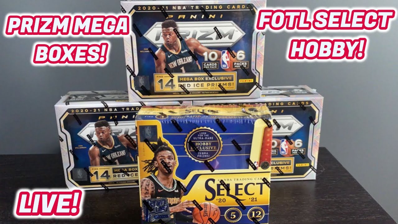 SELECT BASKETBALL FOTL HOBBY BOX & 3 PRIZM MEGA BOXES! LIVE RIP!